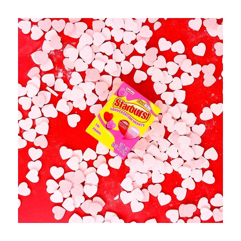 Starburst Fave Reds Conversation Hearts, Single Box, 0.88 oz
