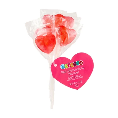 Galerie Red Hearts Lollipop Bouquet, Fruit Punch