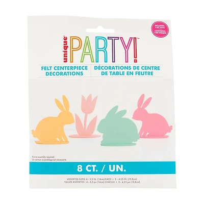 Felt Diecut Easter Bunny Table Décor, 4ct