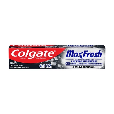Colgate MaxFresh Mint Toothpaste with Charcoal, 4.0 oz