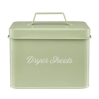 Clean Mama Laundry Dryer Sheet Sage Green Tin Storage Box