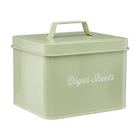 Clean Mama Laundry Dryer Sheet Sage Green Tin Storage Box