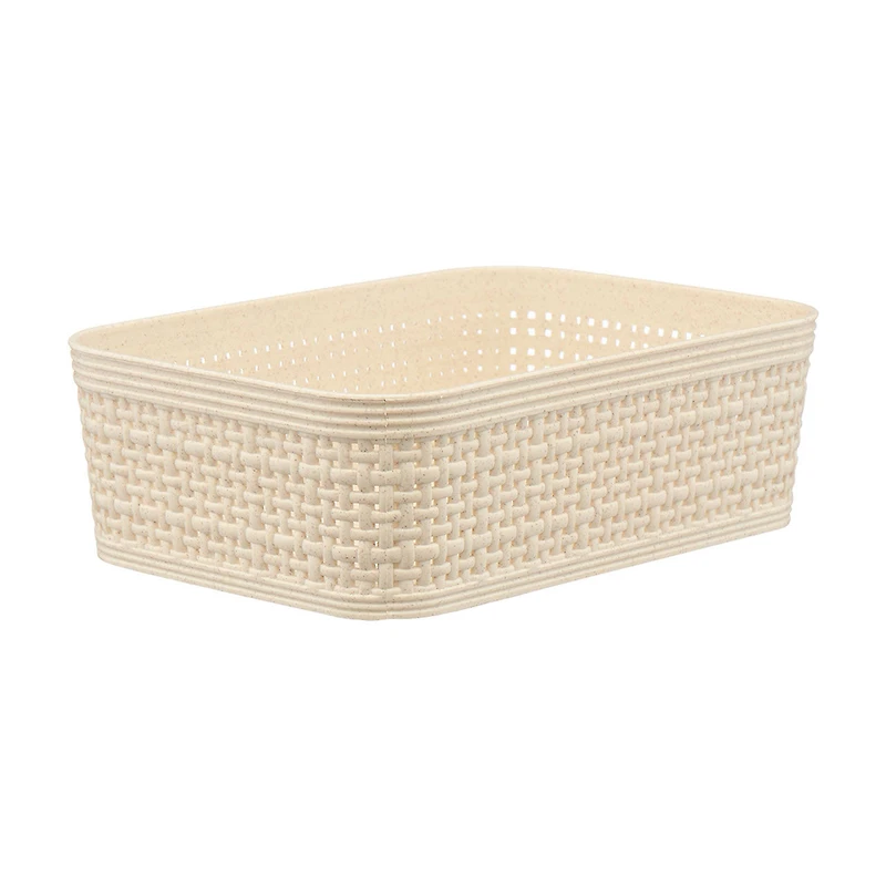 Clean Mama 5-Piece Wheat Straw Storage Basket Set, 7.38 in