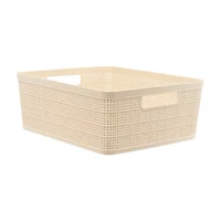 Clean Mama 4-piece Wheat Straw Storage Basket Set, 13.58 in