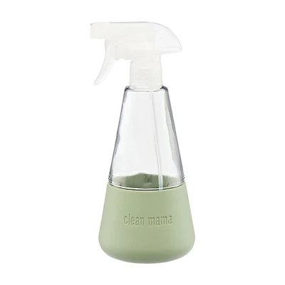 Clean Mama Tapered Glass and Silicone Refillable Spray Bottle