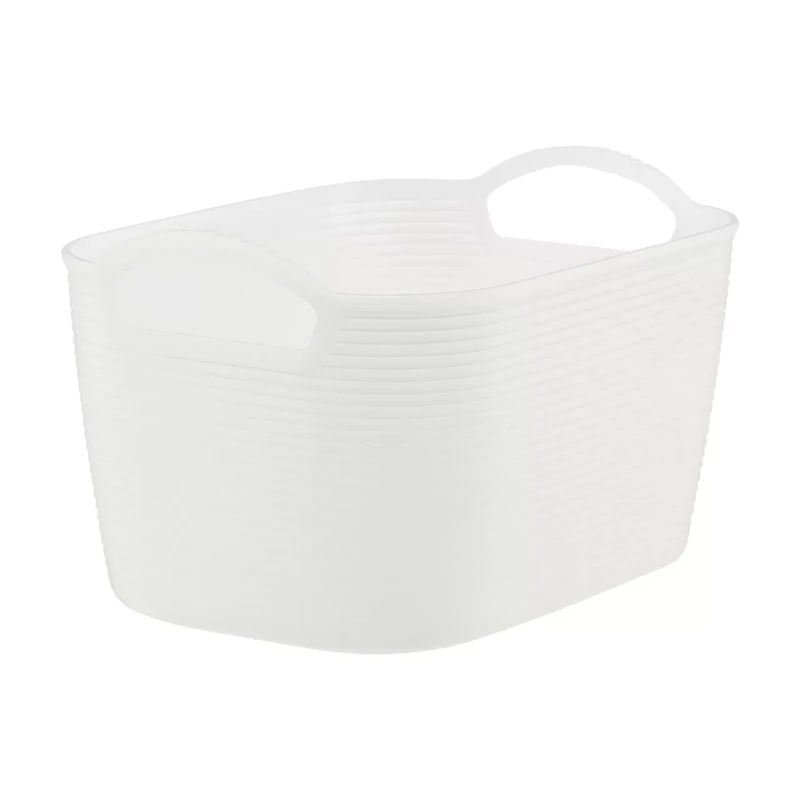 Storage Baskets, Small, White, 4 pk
