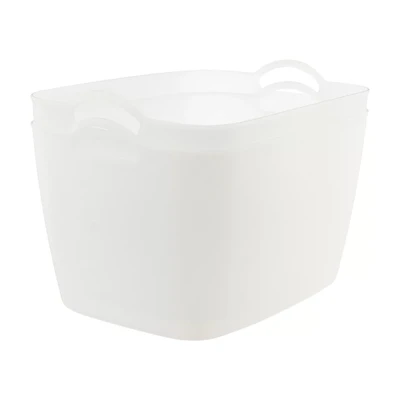 Storage Baskets, Extra-Large, White, 2 pk
