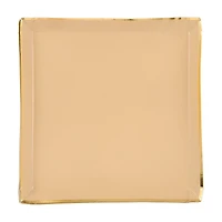 Kraft Design Shallow Square Foil Decorated Plates, 9.25 in, 8ct