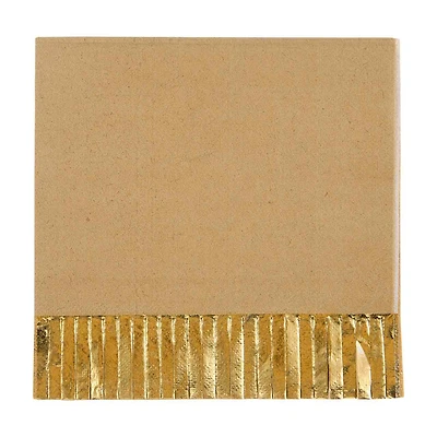 Kraft Design Fringe Lunch Napkins, 16 ct