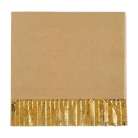 Kraft Design Fringe Lunch Napkins, 16 ct