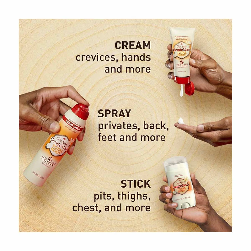 Old Spice Aluminum Free Total Body Deodorant Spray, Fiji Scent, 3 oz