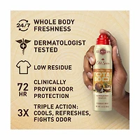 Old Spice Aluminum Free Total Body Deodorant Spray, Vanilla + Shea, 3.5 oz
