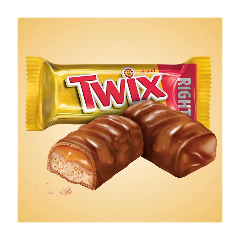 Twix Minis Caramel Chocolate Cookie Candy Bars, 2.43 oz