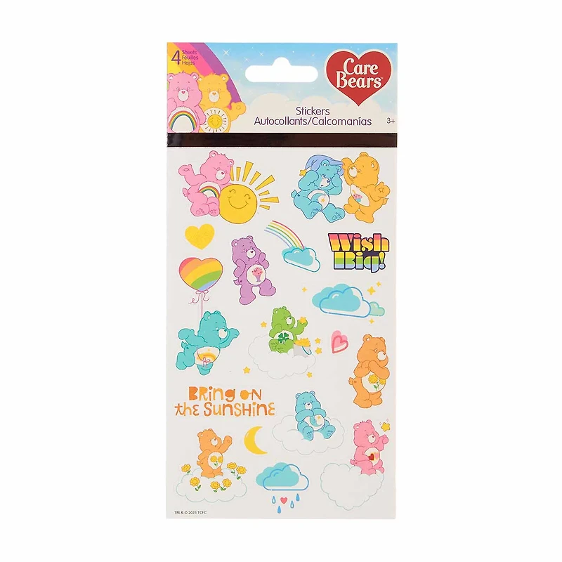 Care Bears Sticker Sheets, 4 pk