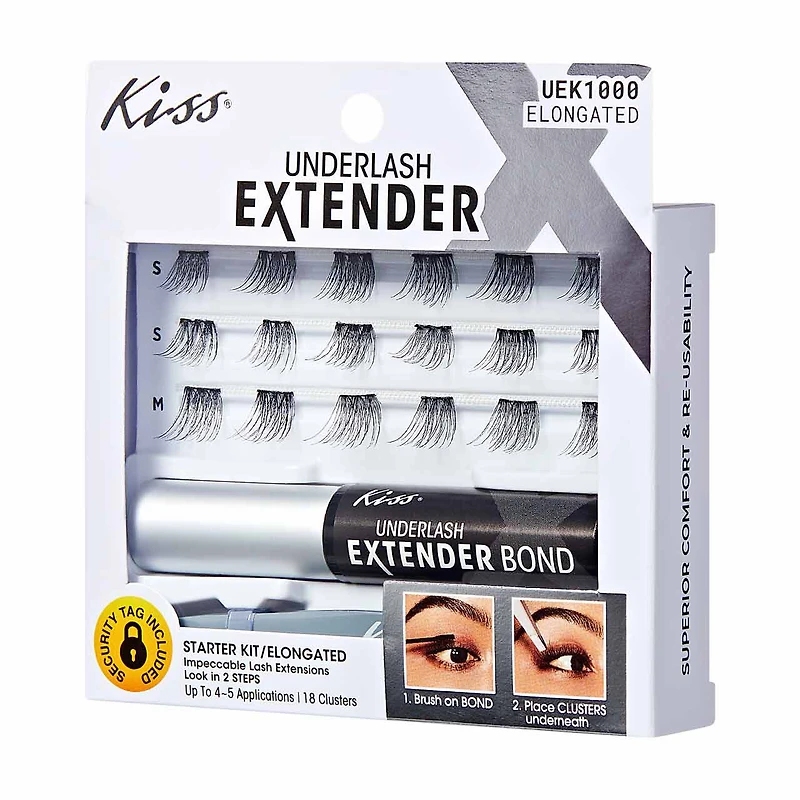 Kiss Underlash Extender Starter Kit, Elongated