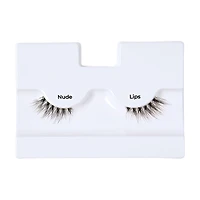 Kiss Minimal Collection Natural Style Half Lash, Nude Lips