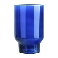 Glass Tumbler, Blue, 19 oz