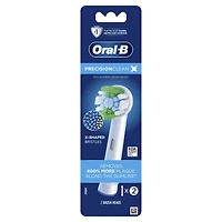 Oral-B Precision Clean X-Filament Electric Toothbrush Replacement Brush Heads for Advanced Plaque Removal, Compatible with Oral-B Pro, Genius, Smart & Vitality Series, 2 Count