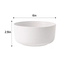 Round White Cereal Bowl, 6 in