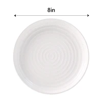 Round Side Plate, White, 8 in