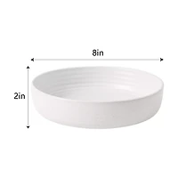 Round Pasta Bowl, White, 8 in