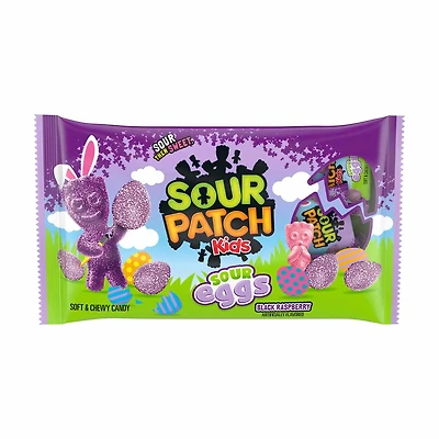SOUR PATCH KIDS Sour Eggs Soft & Chewy Easter Candy, Bulk Candy, 18 pk