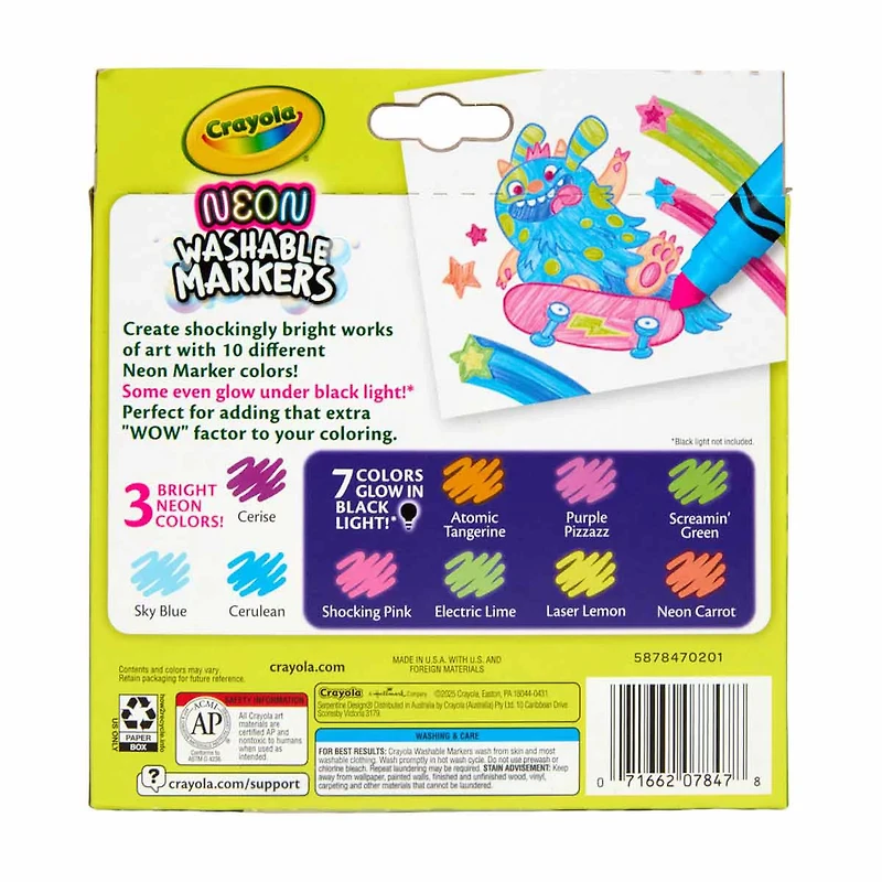 Crayola 10ct B/L Neon Markers