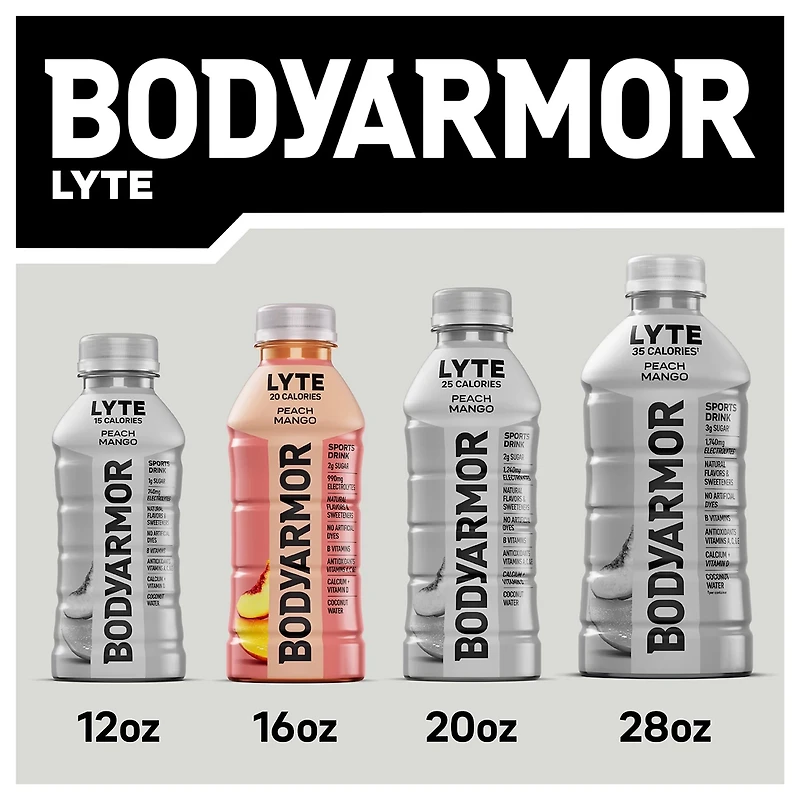 BODYARMOR Lyte Dragonfruit Berry Electrolyte Sports Drink Bottle, 16 fl oz