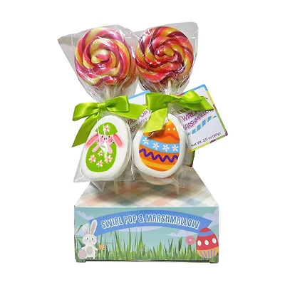 Easter Swirl Lollipop Marshmallow, 2.11 oz