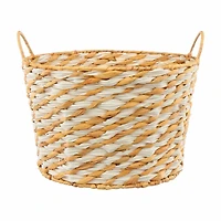 Water Hyacinth Wastebasket, 11 in