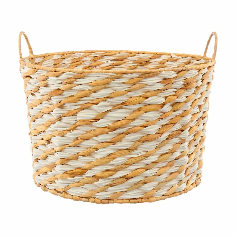 Water Hyacinth Wastebasket, 11.8 in