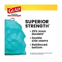 Glad ForceFlex MaxStrength Scented Tall Kitchen Trash Bags, 13 Gallon, 20 Bags
