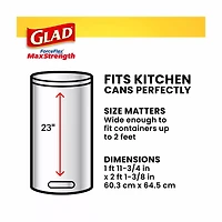 Glad ForceFlex MaxStrength Scented Tall Kitchen Trash Bags, 13 Gallon, 20 Bags