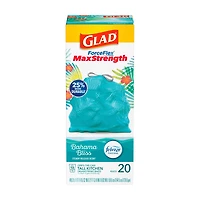 Glad ForceFlex MaxStrength Scented Tall Kitchen Trash Bags, 13 Gallon, 20 Bags