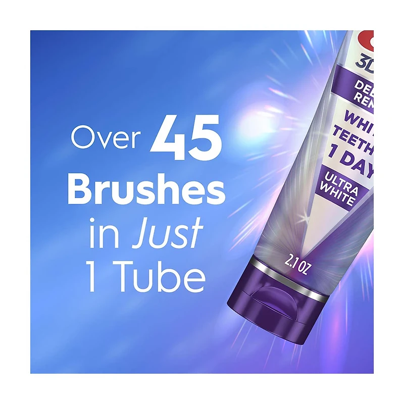 Crest 3DWhite Brilliance Deep Stain Remover Ultra White Toothpaste, 2.1 oz