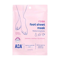 AOA Skin Rose Foot Sheet Mask, 1.41 oz