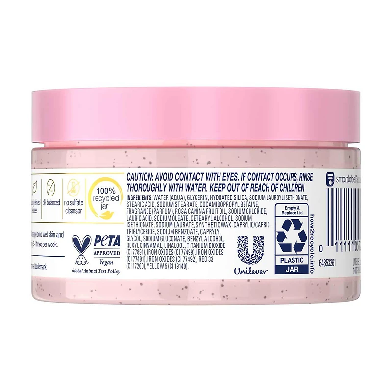 Dove Exfoliating Body Scrub, Himalayan Salt & Rose Oil, 3.5 oz