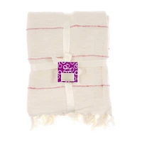 Cotton Throw, Assorted Striped Patterns