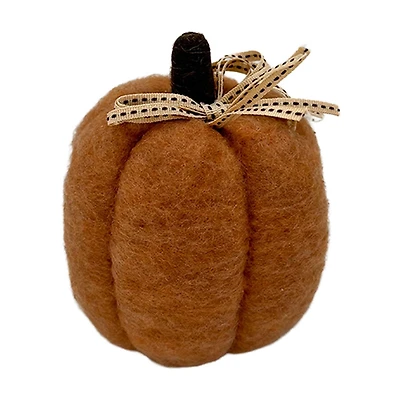Harvest Felt Pumpkin, Orange