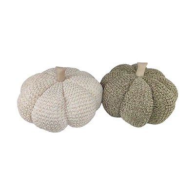 Pumpkin Pillows, White or Green, Large