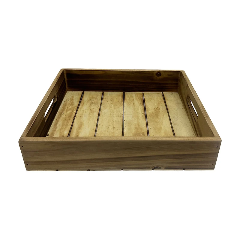 Rustic Wooded Tray, Small, 8 in