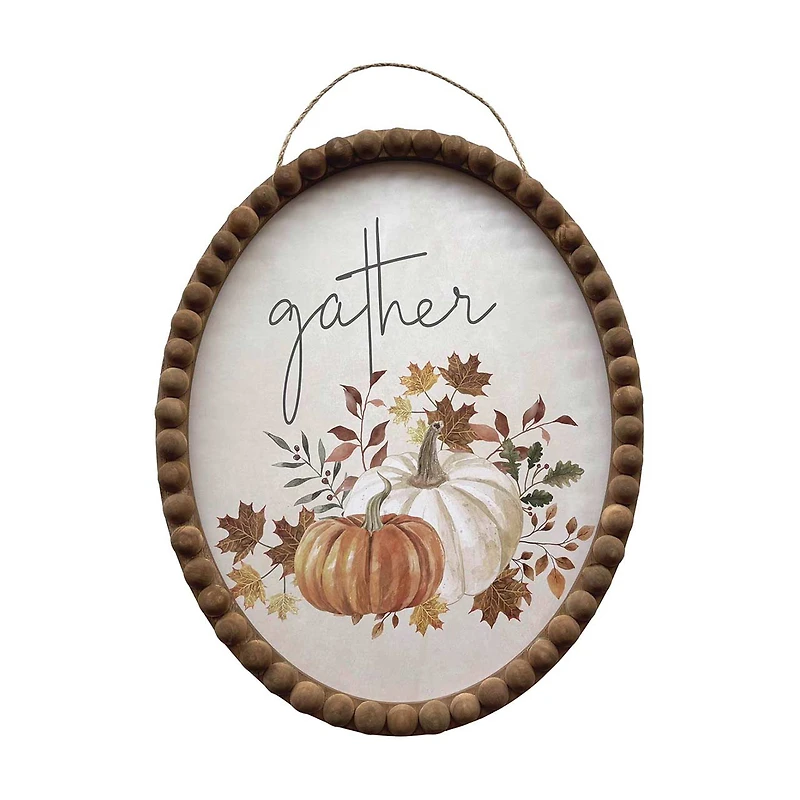 'Gather' Oval Bead Frame, 14 in