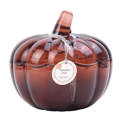 Perfect Harvest Pumpkin Chai Glass Candle, 28 oz
