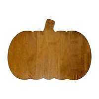 Wooden Pumpkin-Shaped Tray, 13 in