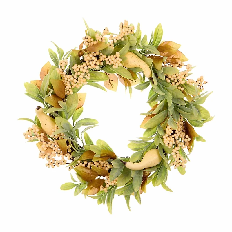 Fall Gourd Wreath, 22 in