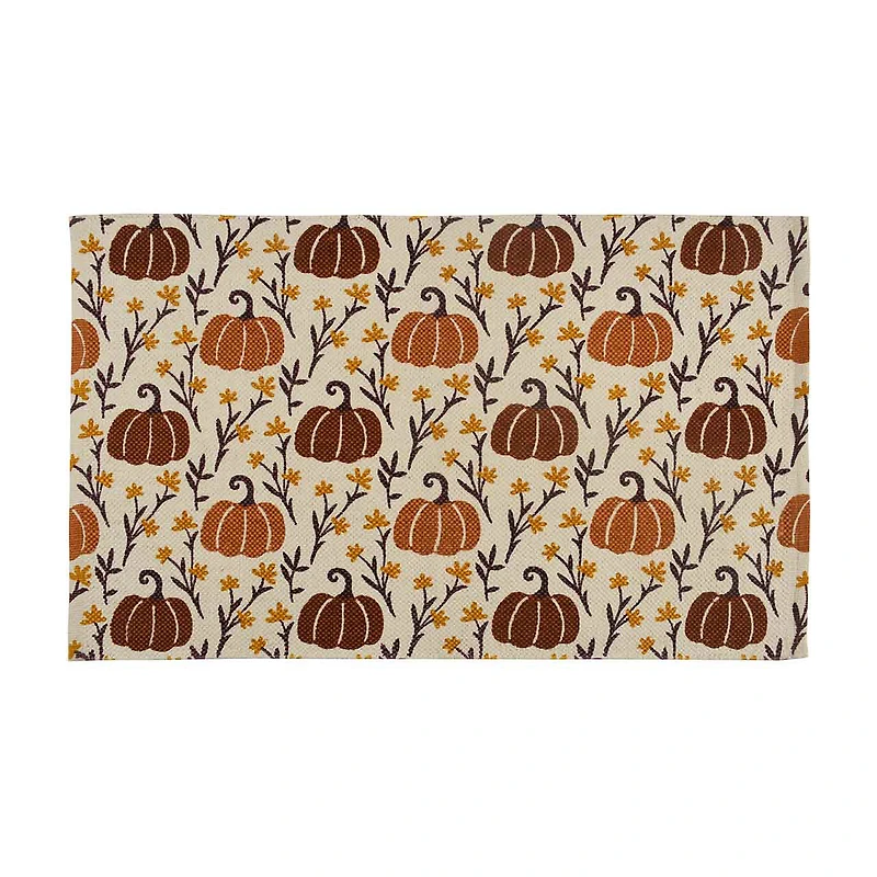 Woven Scatter Rug with Printed Pattern, 24 in x 36 in, Assorted