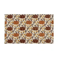 Woven Scatter Rug with Printed Pattern, 24 in x 36 in, Assorted