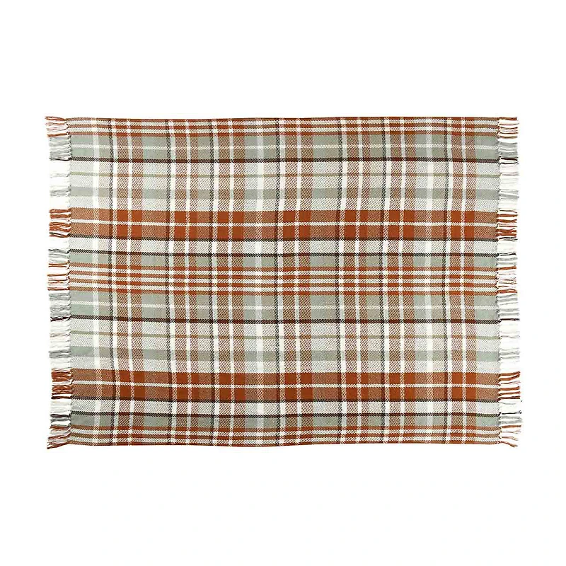 Woven Throw Plaid Pattern, 50 in x 60 in, Assorted