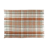 Woven Throw Plaid Pattern, 50 in x 60 in, Assorted