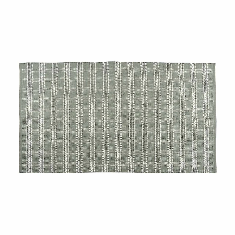Woven Scatter Rug with Plaid Pattern, 3 ft x 5 ft, Assorted